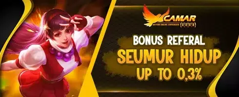 BONUS REFFERAL 0.3 SEUMUR HIDUP promotion